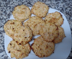 Hamburgers de frango no forno