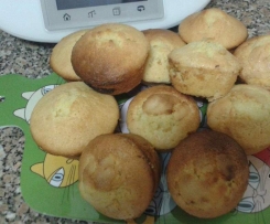 Madalenas c/ recheio de Creme de Avelas (Nutela)