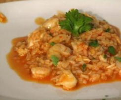 Arroz  malandrinho de Pescada com camarão