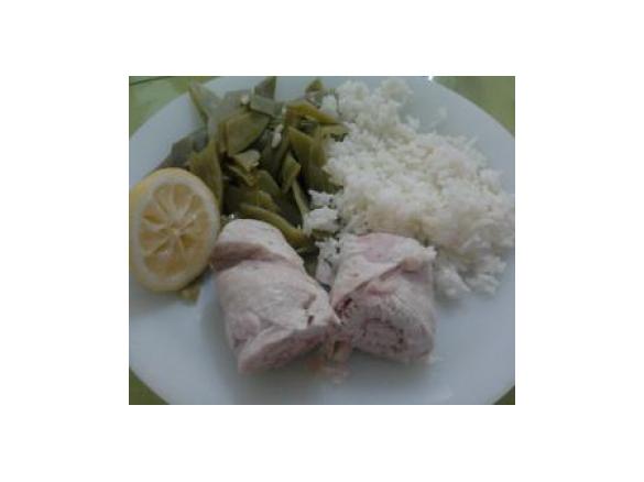 Bifinhos de perú enrolados (receita light)