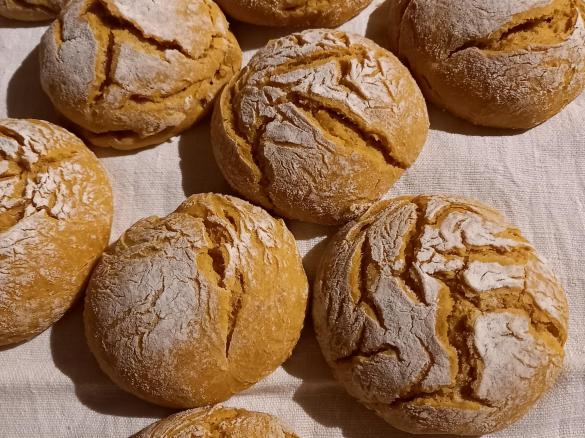 Pão de Abóbora  à Minha Moda - Massa Mãe