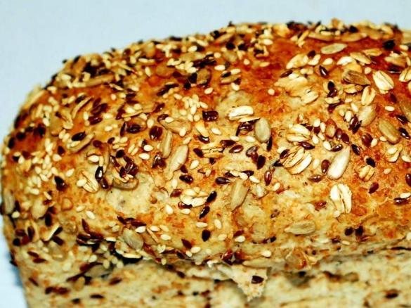 Pão integral com sementes c/ fermento fresco