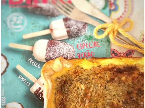 Tarte de salmão e tomate seco