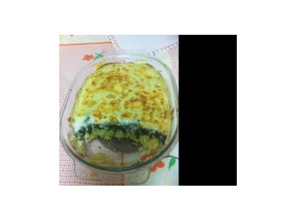 Empadão de peixe com espinafre