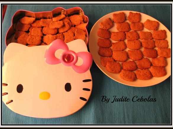 Bolachinhas Kitty de chocolate