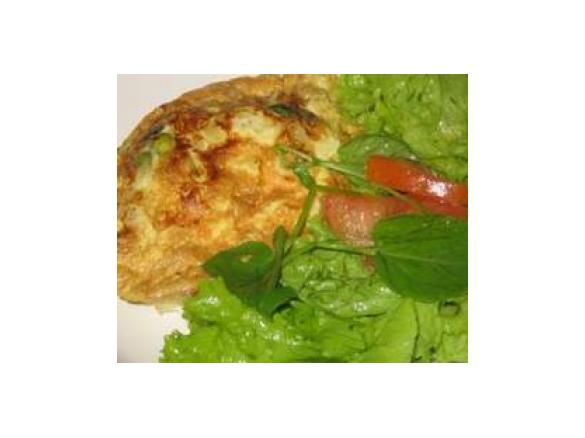 Omelete de atum a vapor