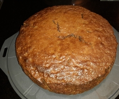 Bolo de água-mel com maçã e canela