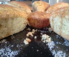 Bolo fofo de limao ,laranja e gengibre (com papoila)