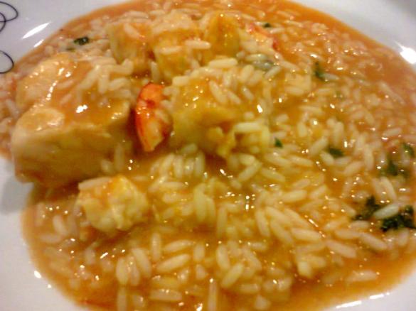 Arroz de Tamboril com Gambas