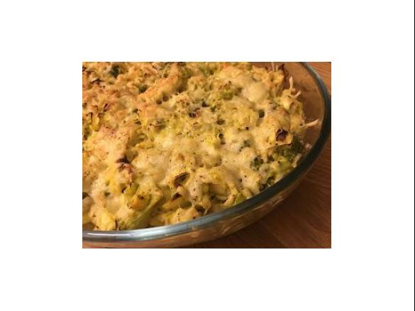 GRATINADO DE FRANGO E LEGUMES