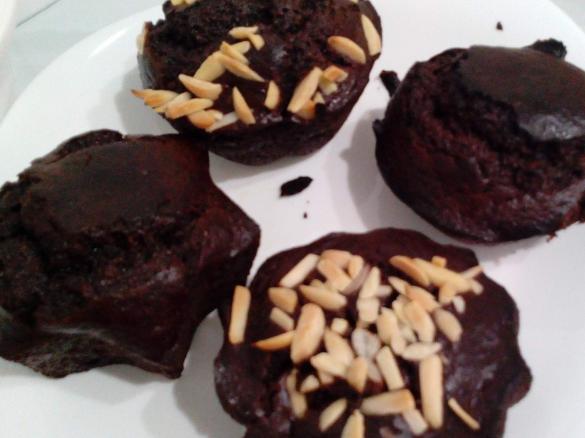 Muffins de chocolate saudáveis