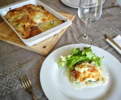 Lasanha de salmão e courgette