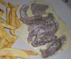 Bifinhos de Vitela com molho de limão e mostarda