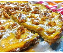 Tarte integral de limão e noz