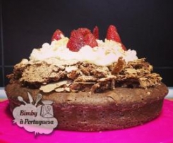 Bolo liquido de chocolate