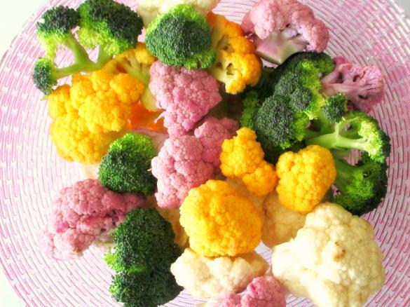 Bacalhau com natas, couve-flor e brócolos