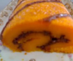 Torta de laranja com chocolate