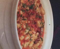 Choquinhos com feijão branco