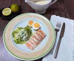 Salmão com molho mascarpone