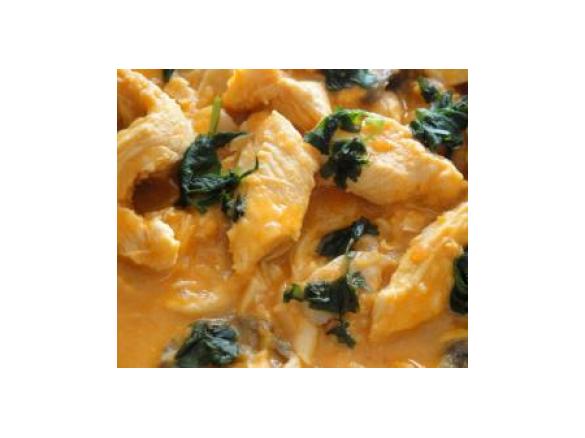 Strogonoff de Frango com Leite de Côco