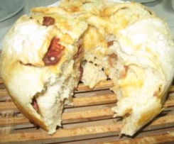 Pão com chouriço (sem levedar)