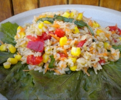 Salada de arroz com atum 