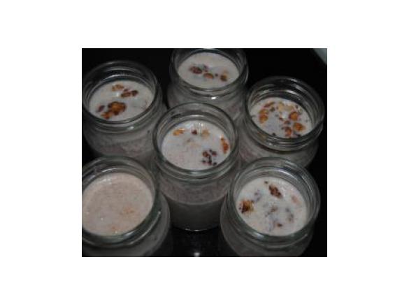 Iogurte de noz e canela