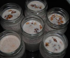 Iogurte de noz e canela