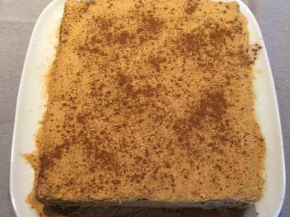 Bolo de bolacha Vegan