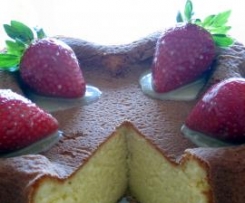 Bolo de chocolate branco