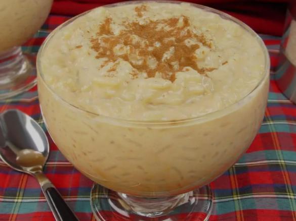 Arroz doce com leite condensado