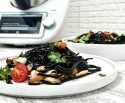 One Pot - Esparguete negro com frutos do mar