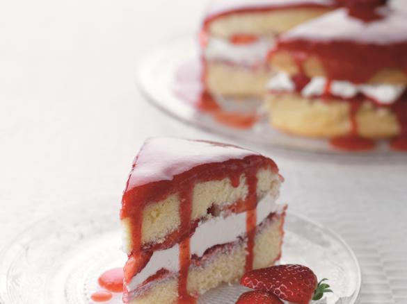 Bolo fresco de morango