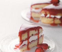 Bolo fresco de morango