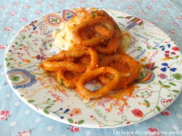 Argolas de lula à fricassé