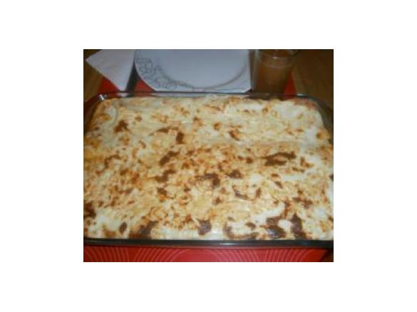 Lasanha de salsichas e vegetais