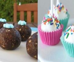 Bolinhas e Cake Pops de Salame de Chocolate