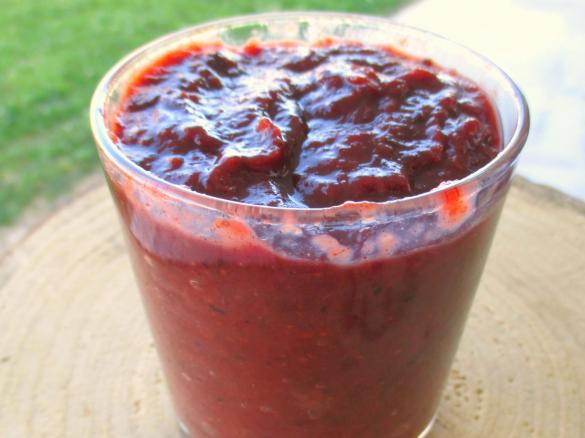 Compota de morango (sem açúcar refinado)