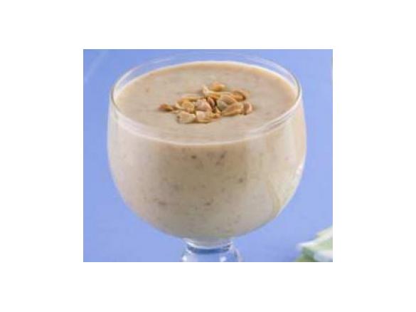 Gelado de coco e amendoim