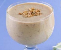 Gelado de coco e amendoim