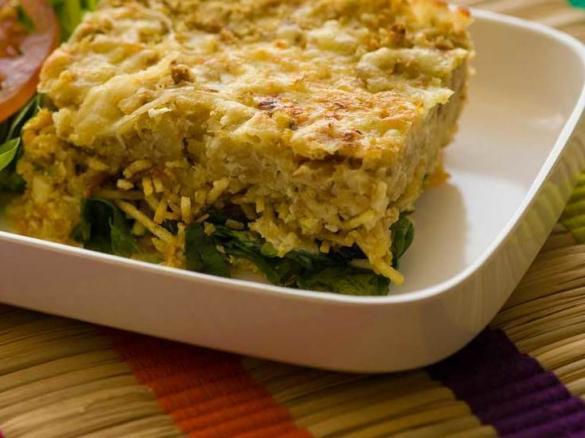 Frango com espinafres