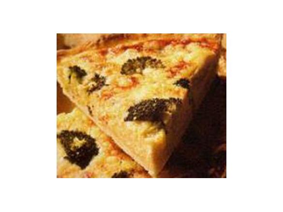 Quiche de brócolos e queijos