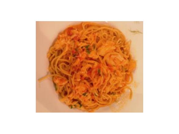 Esparguete com bacalhau