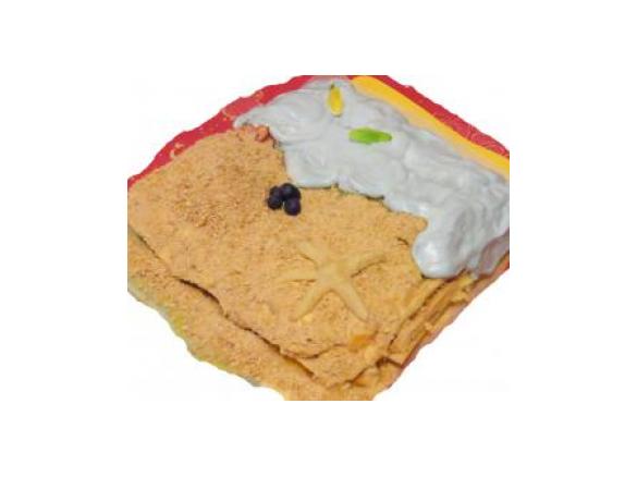 Bolo praia de aniversário