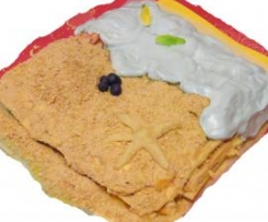 Bolo praia de aniversário