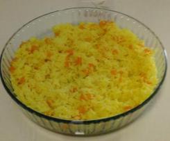 Arroz de açafrão com cenoura
