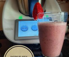 BATIDO DE AVEIA E MORANGO