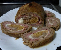 Rolo de Carne com alheira