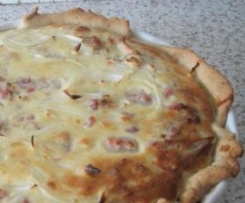 Quiche de frango e bacon