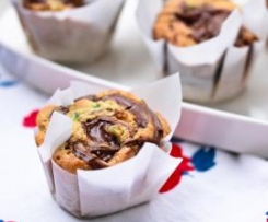 Muffins Marmoreados de Curgete e Nutella